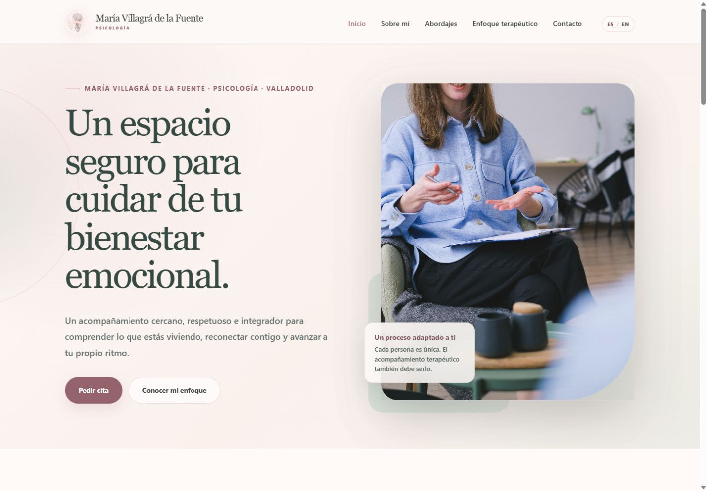 Vista nítida de María Villagrá Psicología
