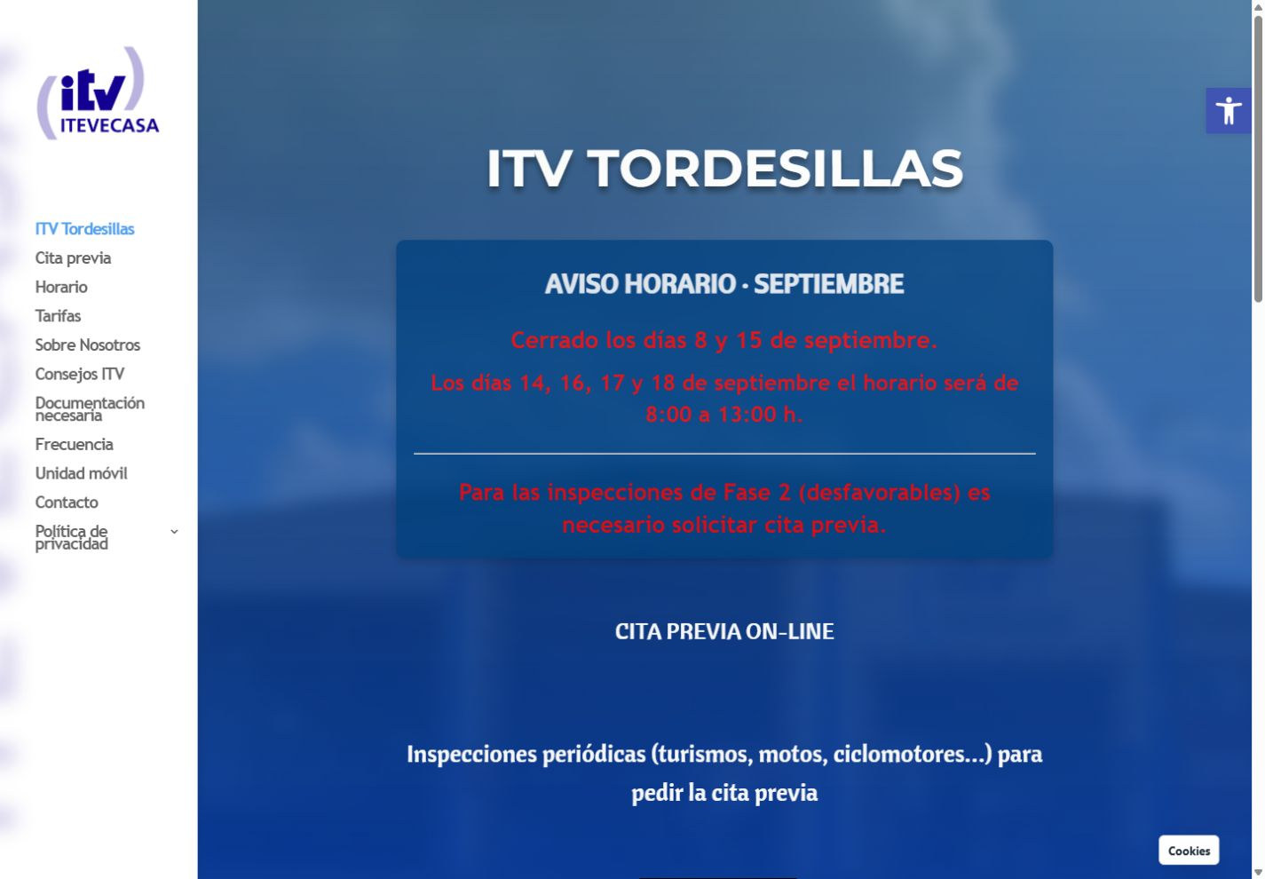 Vista nítida de ITV Tordesillas · ITEVECASA